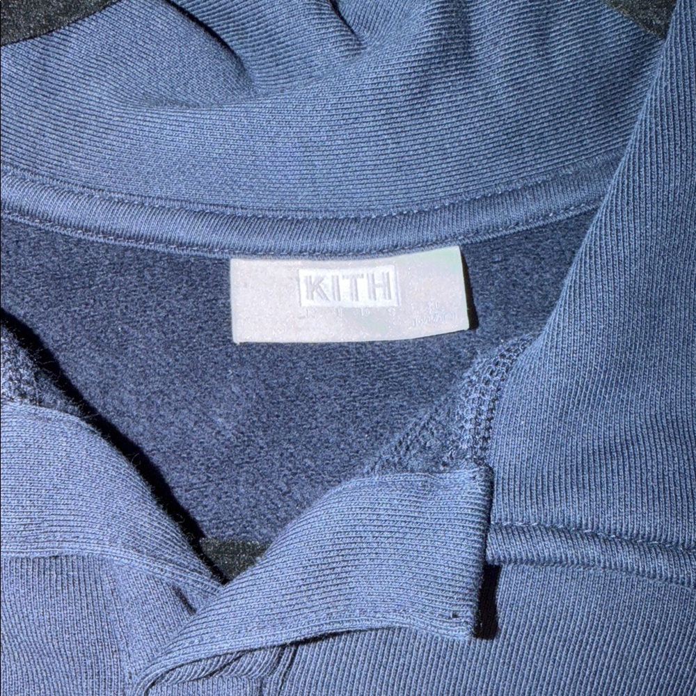 Kith Kids Navy Sweatshirt and Joggers with White Stripes - Picture 4 of 4